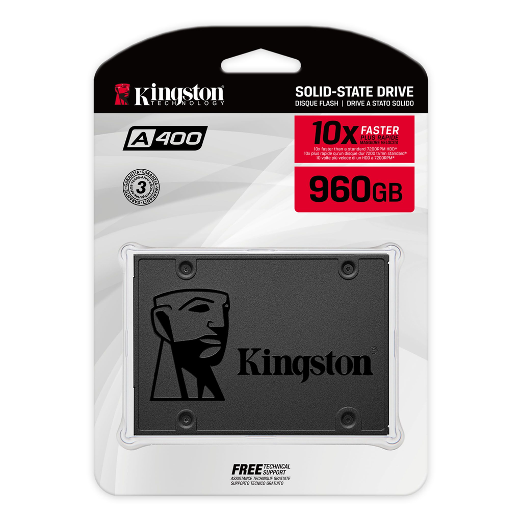 Kingston 960GB A400 SATA3 2.5 SSD (7mm height)-SA400S37/960GB