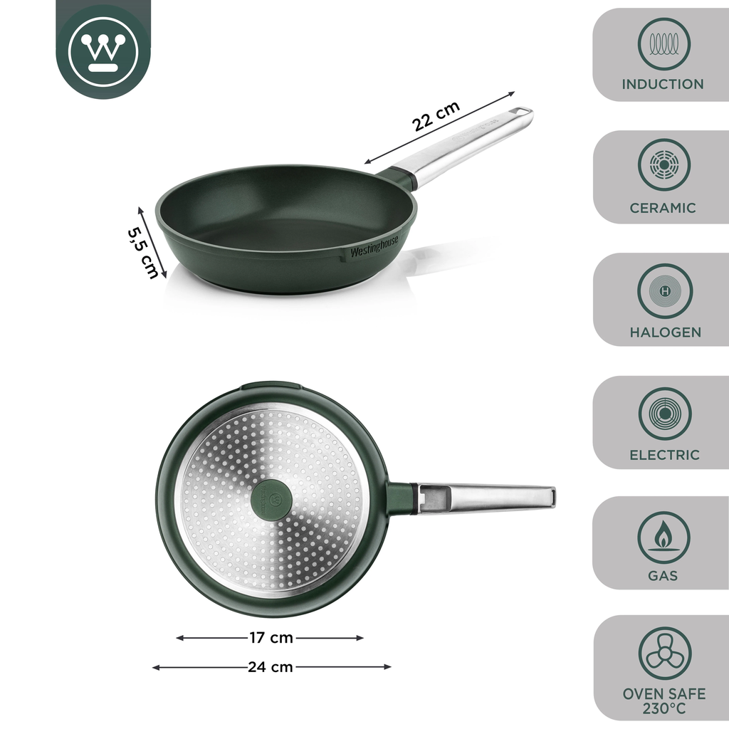 Westinghouse sarten Performance verde 24cm WCFP0095024SG