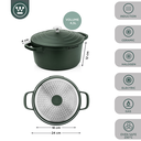 Westinghouse caserola Performance verde 28cm WCCC0095028SG