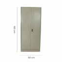 ARMARIO METAL 80CMX40CMX180CM BEIGE