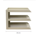 Papelera 3 Niveles Beige