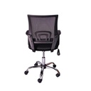Silla semi ejecutiva en malla negra 