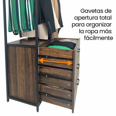 Ropero de metal 3 gavetas