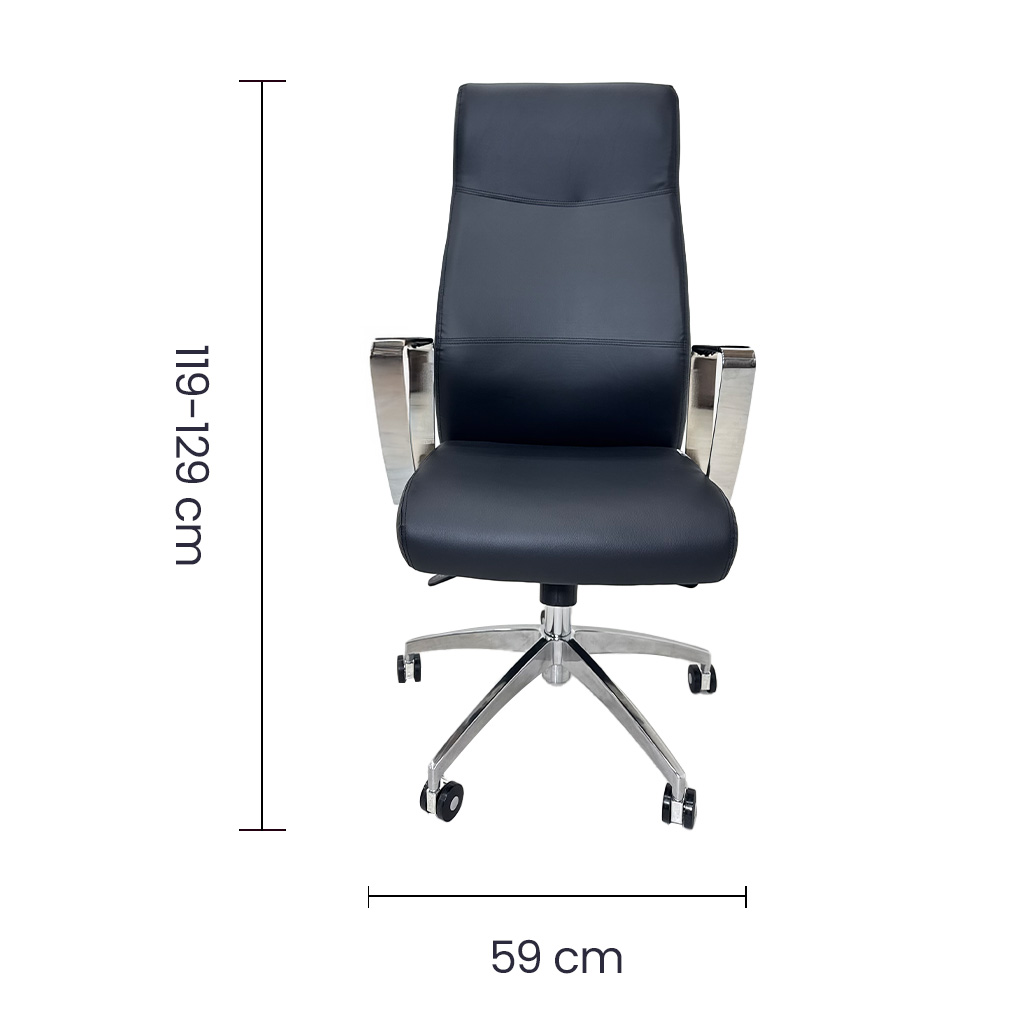 Silla Ejecutiva Vinilo Negro