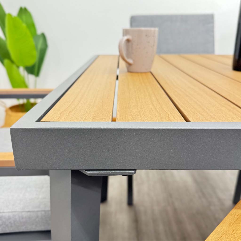  Juego de Comedor 6 Sillas Aluminio