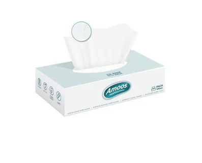 Amoos pañuelos faciales de papel desechable cosmetico 100 X 2 capas caja de 24unds- F622701 - 1