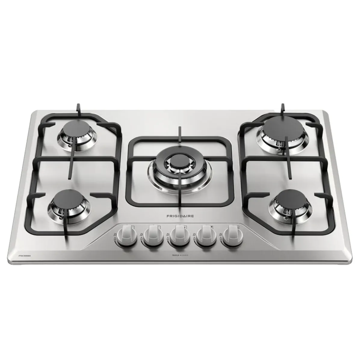 Frigidaire Plantilla De gas empotrable de 30" 5 quemadores Acero inoxidable FTGC3050XS - 1