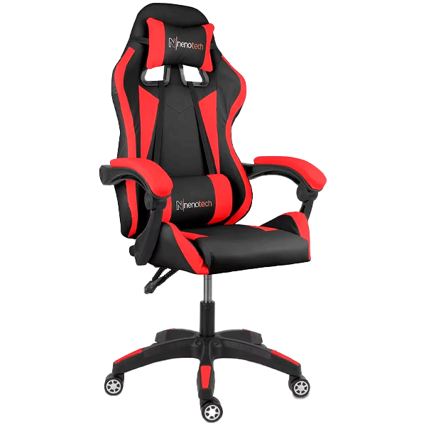 Nenotech silla gaming max negro/rojo 220LB,90-135G,GL2 -A62535