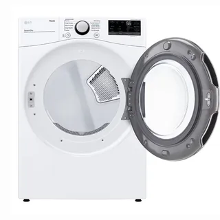 LG Secadora Eléctrica 22 kg color Blanco DF22WV2RE - 2
