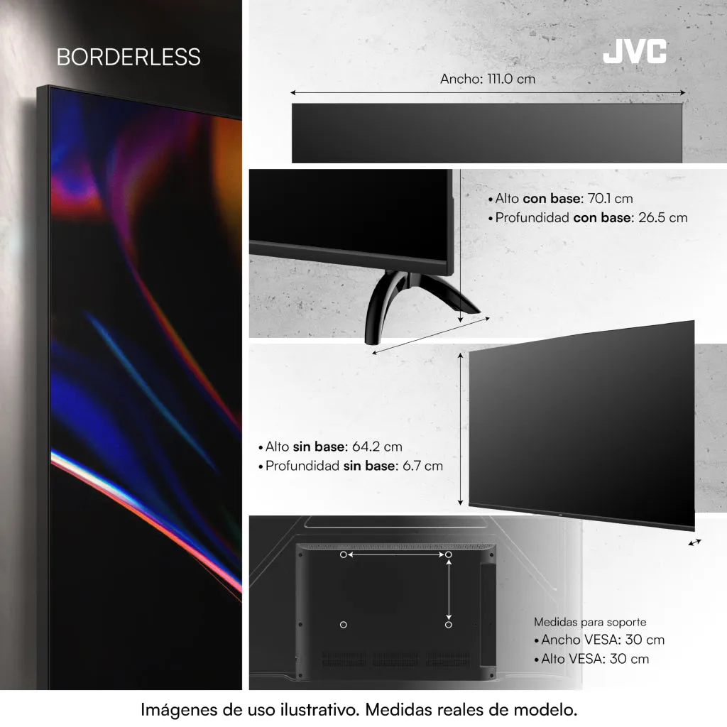 JVC televisor 50” Qled 2K Google TV  - LT-50KM4584 - 2