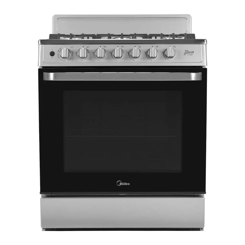 Midea Cocina De gas de 30" 6 quemadores Acero inoxidable MGS30FS1LIFSSSF - 1