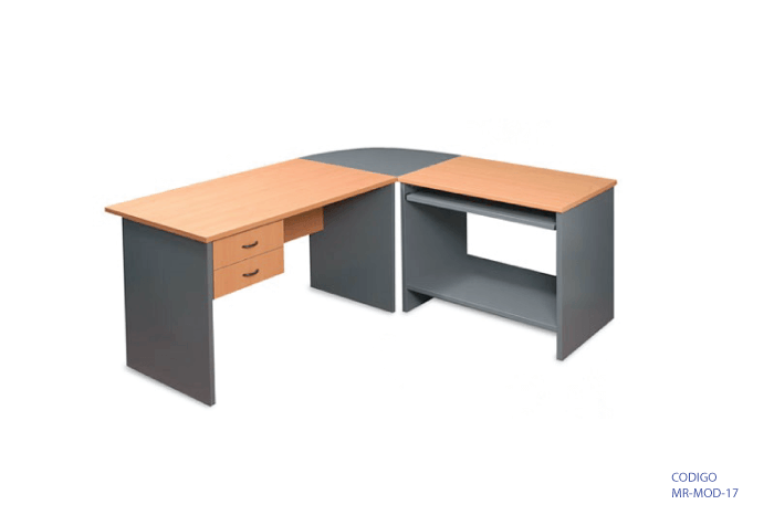 [MR-MOD-17] Estación de trabajo marca: Muebles Ruiz modelo: MR-MOD-17