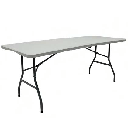 Mesa plegable tipo valija para 6 personas