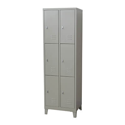 [MR-LK-12-B] Locker de 6 puertas o espacios (Beige)