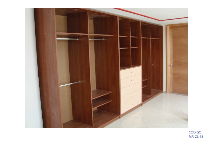 Closet a la medida marca: MR modelo: MR-CL-18