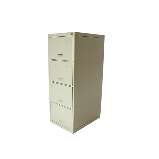 Archivero metal 4 gavetas beige