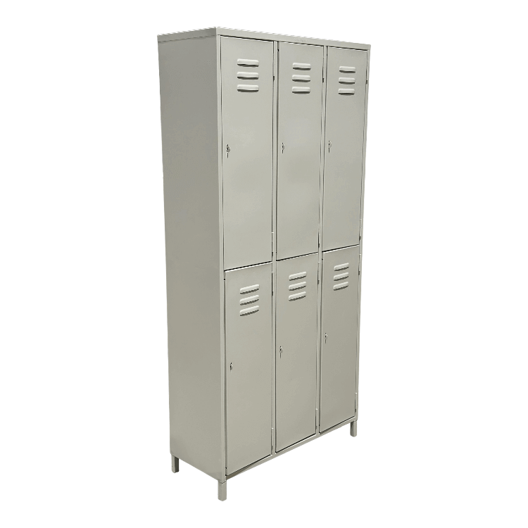 Locker metálico de 6 espacios