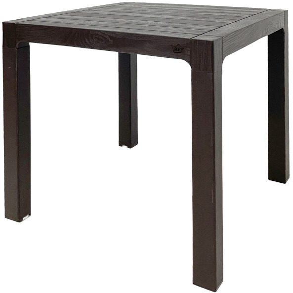 MESA ROBLE 80CMX80CM CAFÉ
