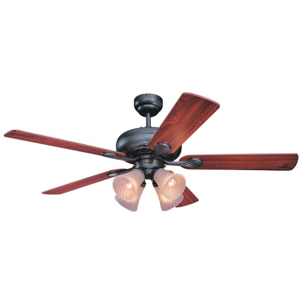 VENTILADOR SWIRL HIERRO 5 ASP. 52" 4L E27 WESTINGHOUSE