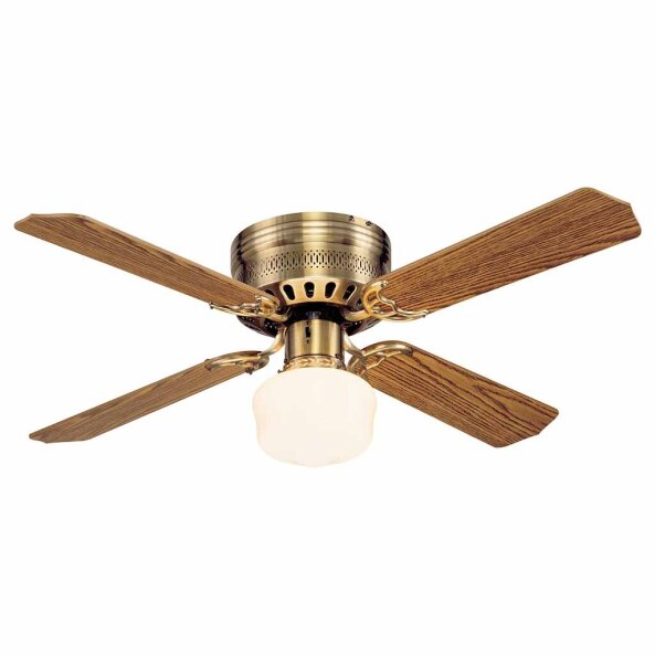 VENTILADOR CASANOVA SUPREME BRONCE ANT. 4 ASP. 42" 1L E27 WESTINGHOUSE