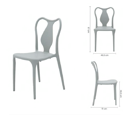 [TK-SI-40] Silla para Comedor Color Gris