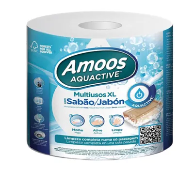 Amoos toalla mayordomo big roll aquactive 208h paq 6 und J655020