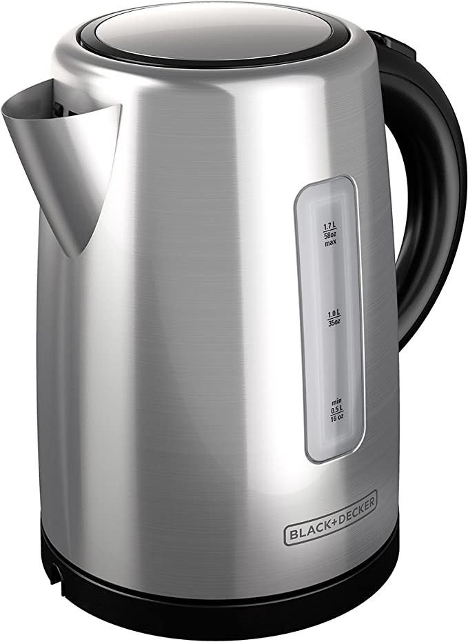 Black + Decker hervidor 1.7L inox inalambrico KE2000SD