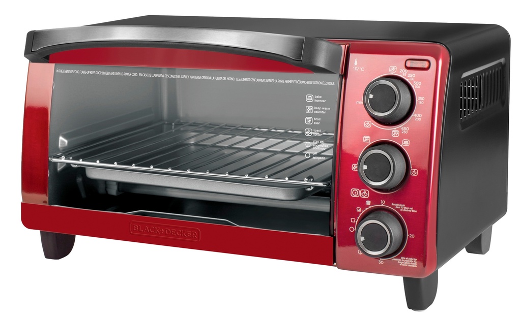 Black + Decker horno 4 rebanadas rojo TO1755SRG-LA