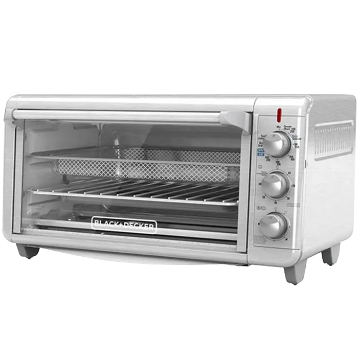 [DTF-BD00041] Black + Decker Horno Tostador con Freidora de Aire 8 rebanadas inox TO3265xSS-LA