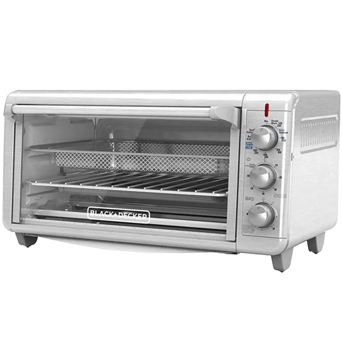 Black + Decker Horno con Freidora de Aire 8 rebanadas inox TO3265xSS-LA