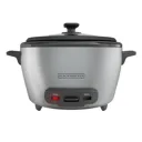 Black + Decker olla arrocera 20 tz cocidas gris RC5200M