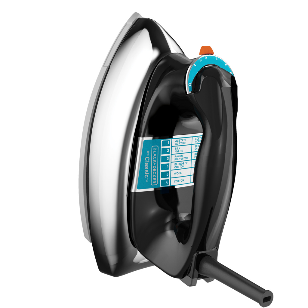 [DTF-BD00116] Black + Decker plancha seca clasica aluminio negra clasica F54