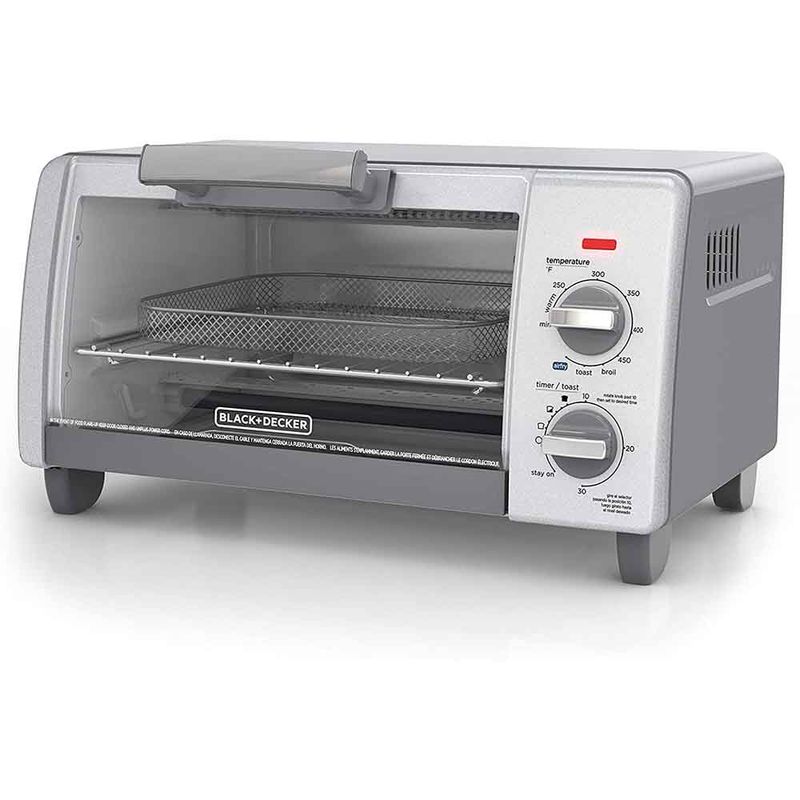 Black + Decker horno tostador con freidora de aire 4 rebanadas TO1785SG-LA