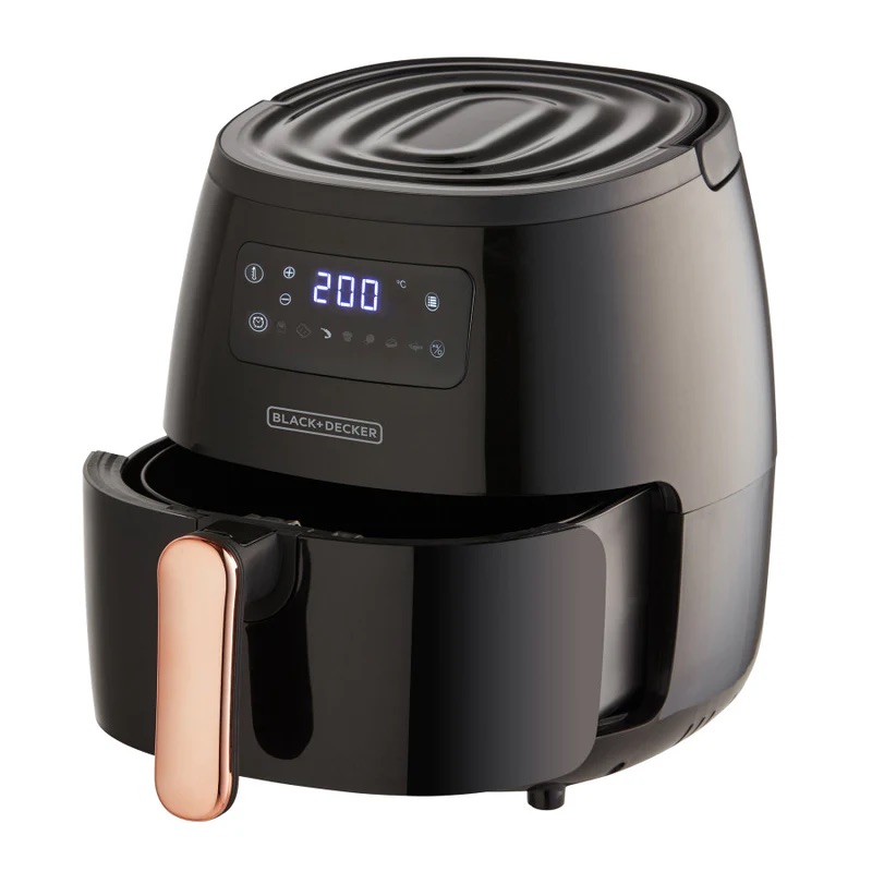 Black + Decker freidora de aire digital 5L negra HFD5055B