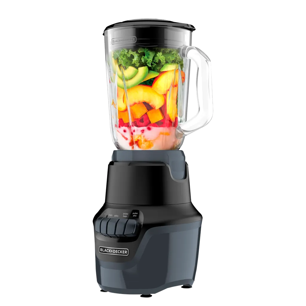 Black + Decker licuadora vidrio 1.5 litros 800W 4 veloc BL1600BG-LA