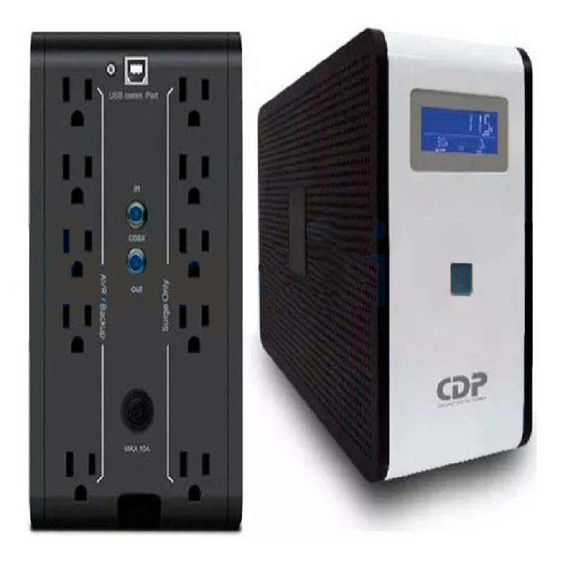 [DTF-CD00012] CDP ups regulador  lcd 1000va/500w 6 salidas r-smart 1010 lcd r-smart 1010