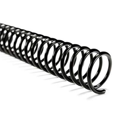 Emdo arillo plastico espiral negro paso 4:1 06mm p/30 hjs  bolsa 100 unidades 1111-10660