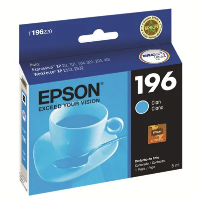 [DTF-EP00634] Epson cartucho cyan  para XP-101/201/401  workforce WF2512/WF2532   T196220-AL