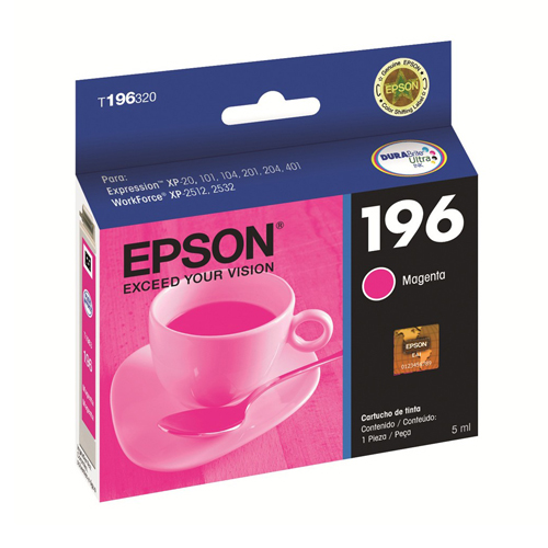 Epson cartucho magenta para XP-101/201/401/Workforce WF2512/WF2532   T196320-AL