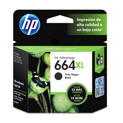 HP cartucho negro 480Pgs #664Xl F6V31Al