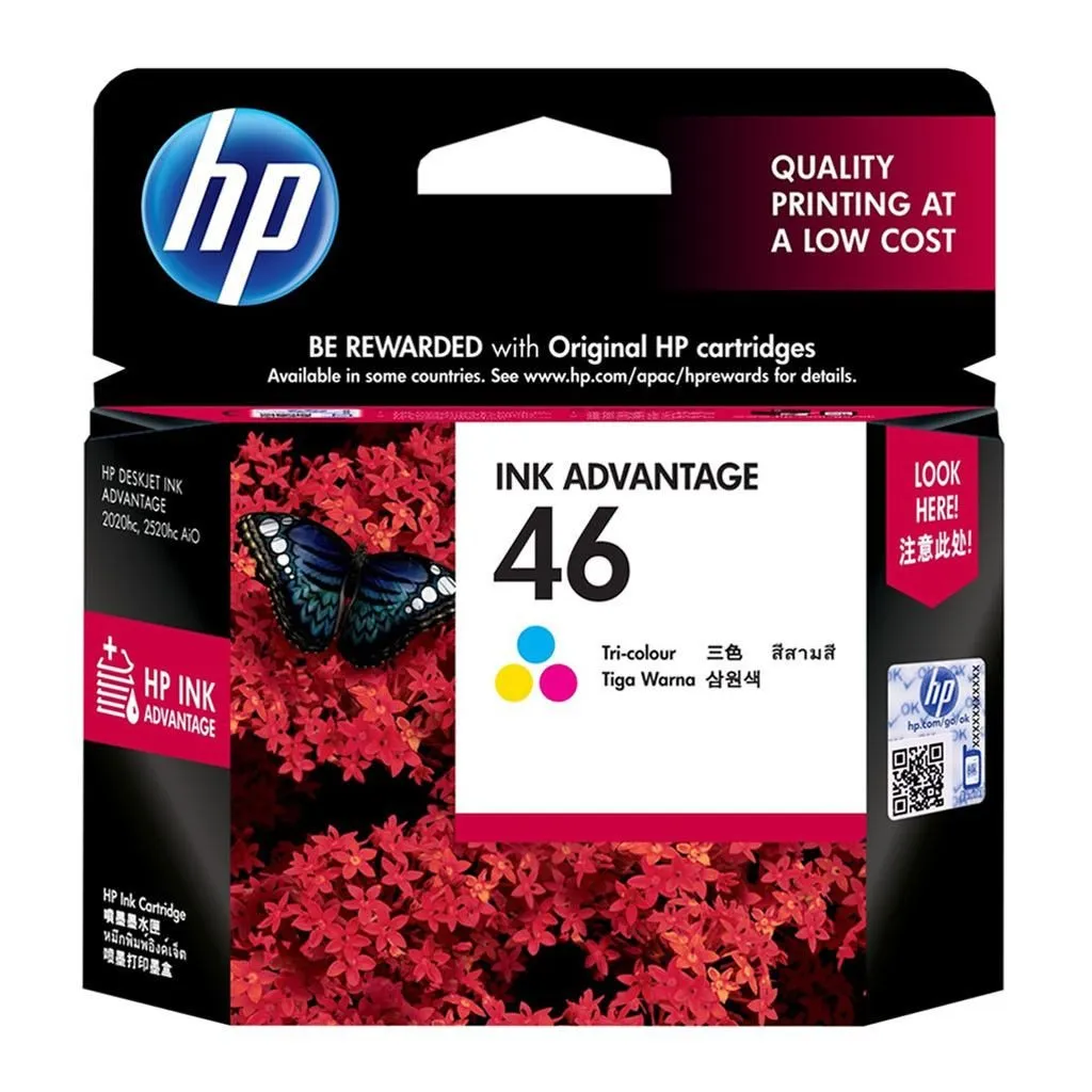 [DTF-HP00347] HP cartucho tricolor 46 750Pgs CZ638Al