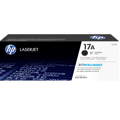 HP toner cartucho negro 17A 1600pgs CF217A