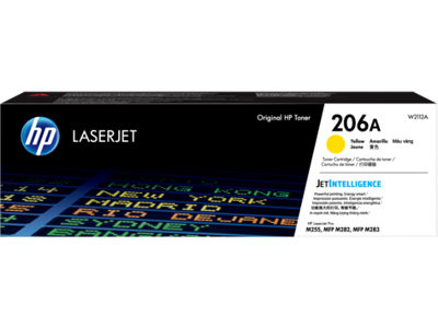 HP toner amarillo #206A W2112A