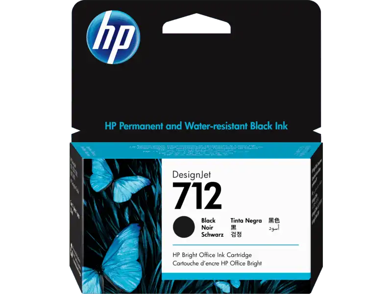 [DTF-HP01589] HP cartucho de tinta #712 negro 38Ml 3ED70A