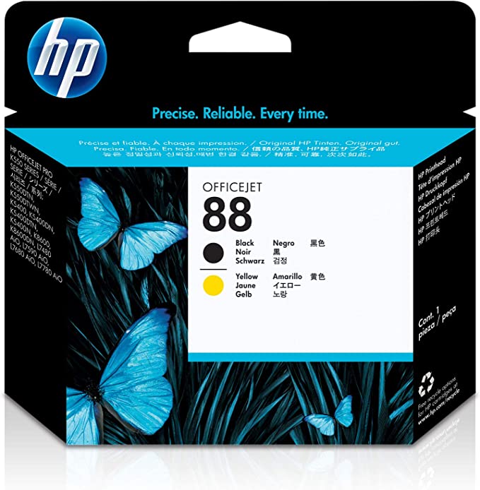 HP cabezal negro-amarillo #88 C9381A