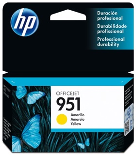 HP cartucho amarillo officejet #951 700Pgs CN052Al