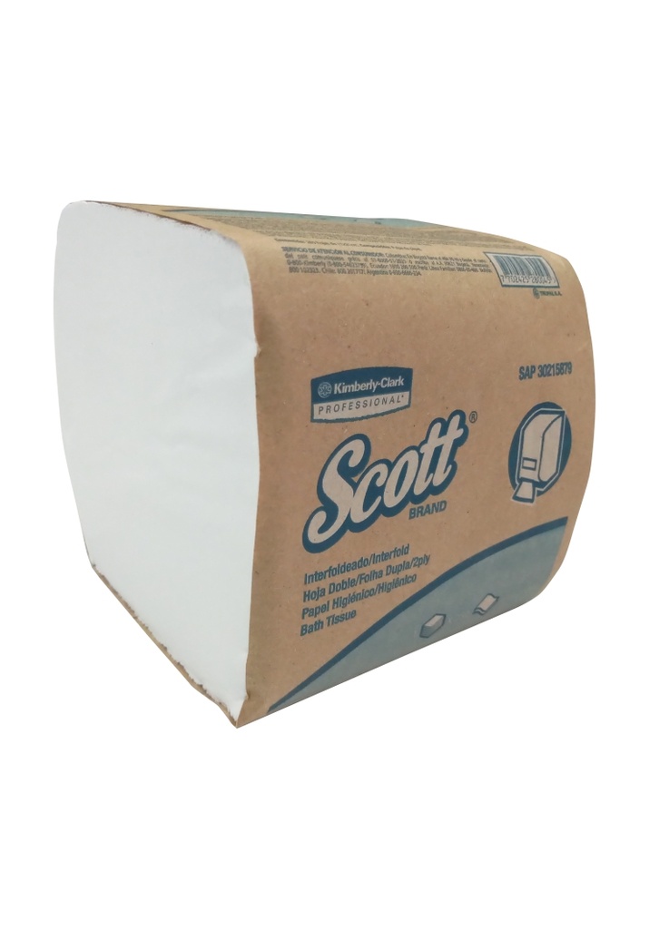 Kimberly Clark scott papel higienico interfoliado doble hoja 36x250 h 30215879