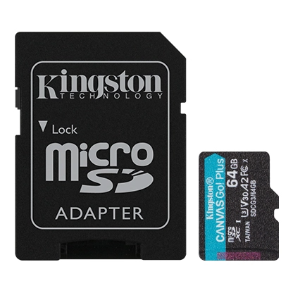 Kingston tarjeta de memoria micro SD Canvas go plus SDCG3/64GB