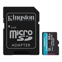 Kingston tarjeta de memoria micro SD Canvas go plus sin adaptador SDCG3/64GB