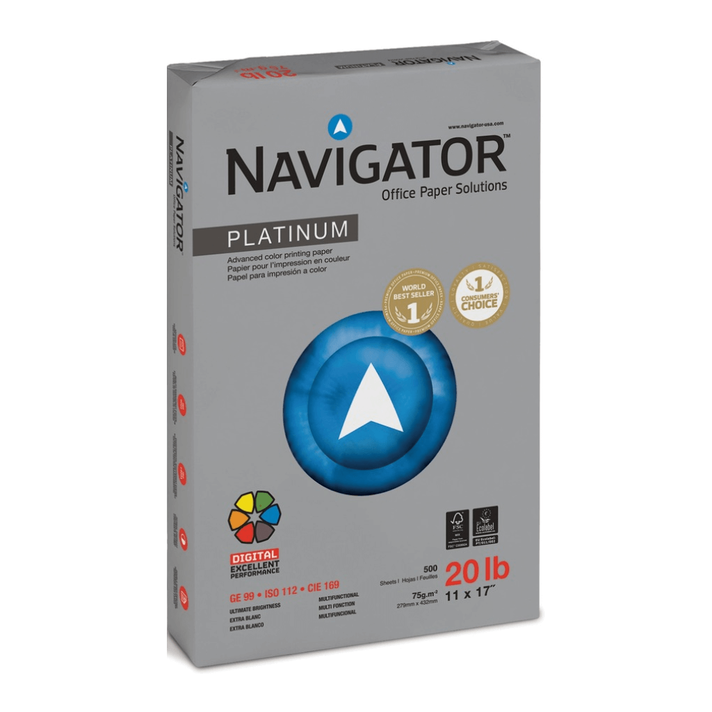 Navigator caja 5 und resma doble carta 11 x 17, 500 hjs 75Gr NPT0750113